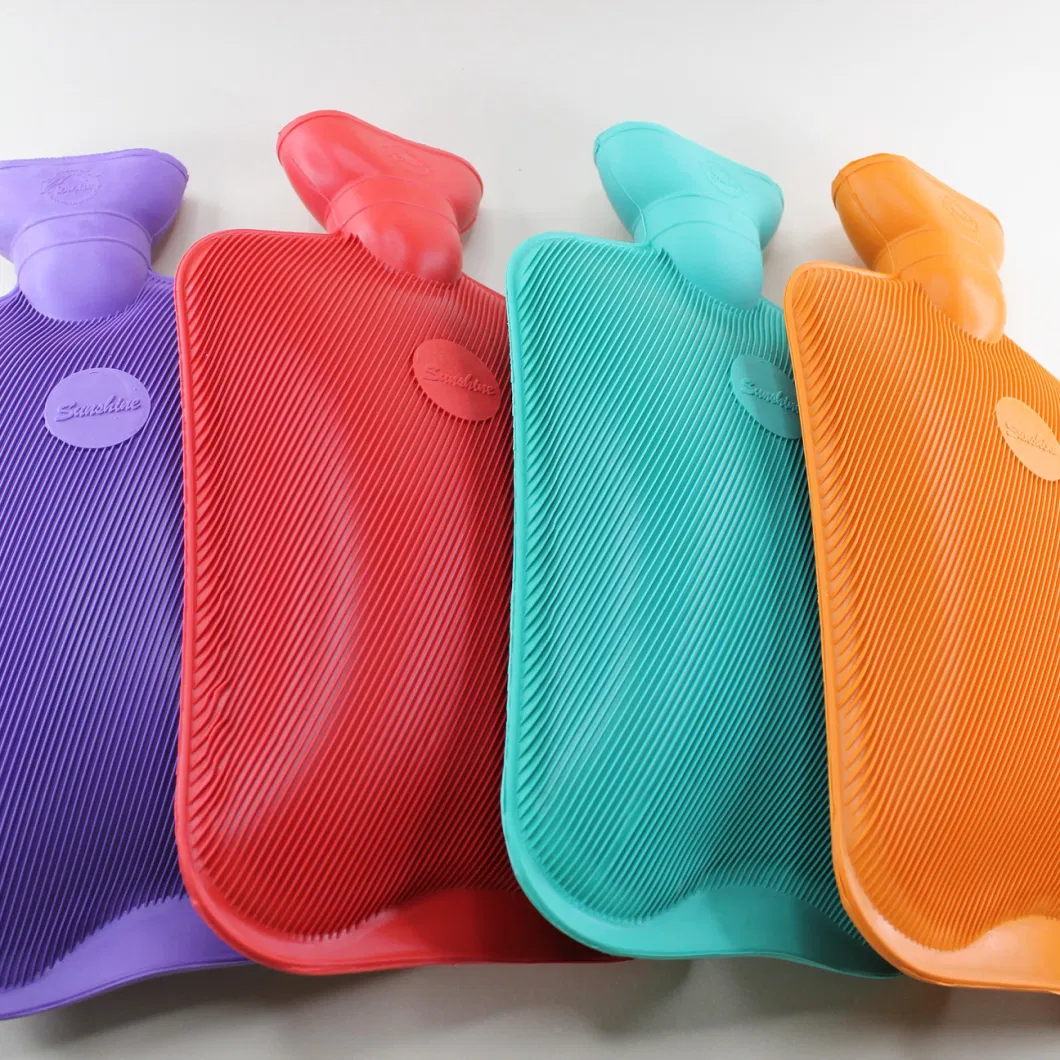 Natural Rubber Hot Water Cute Water Injection Bag with Cover Keeping Warm for Promotion Christmas Gift